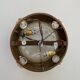 Exceptional flush ceiling light Italian Art Deco in copper and glass, 1940s, Italy