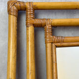 1960s rattan mirror France