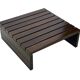 Vintage slatted coffee table design Wenge solid 70s minimalist
