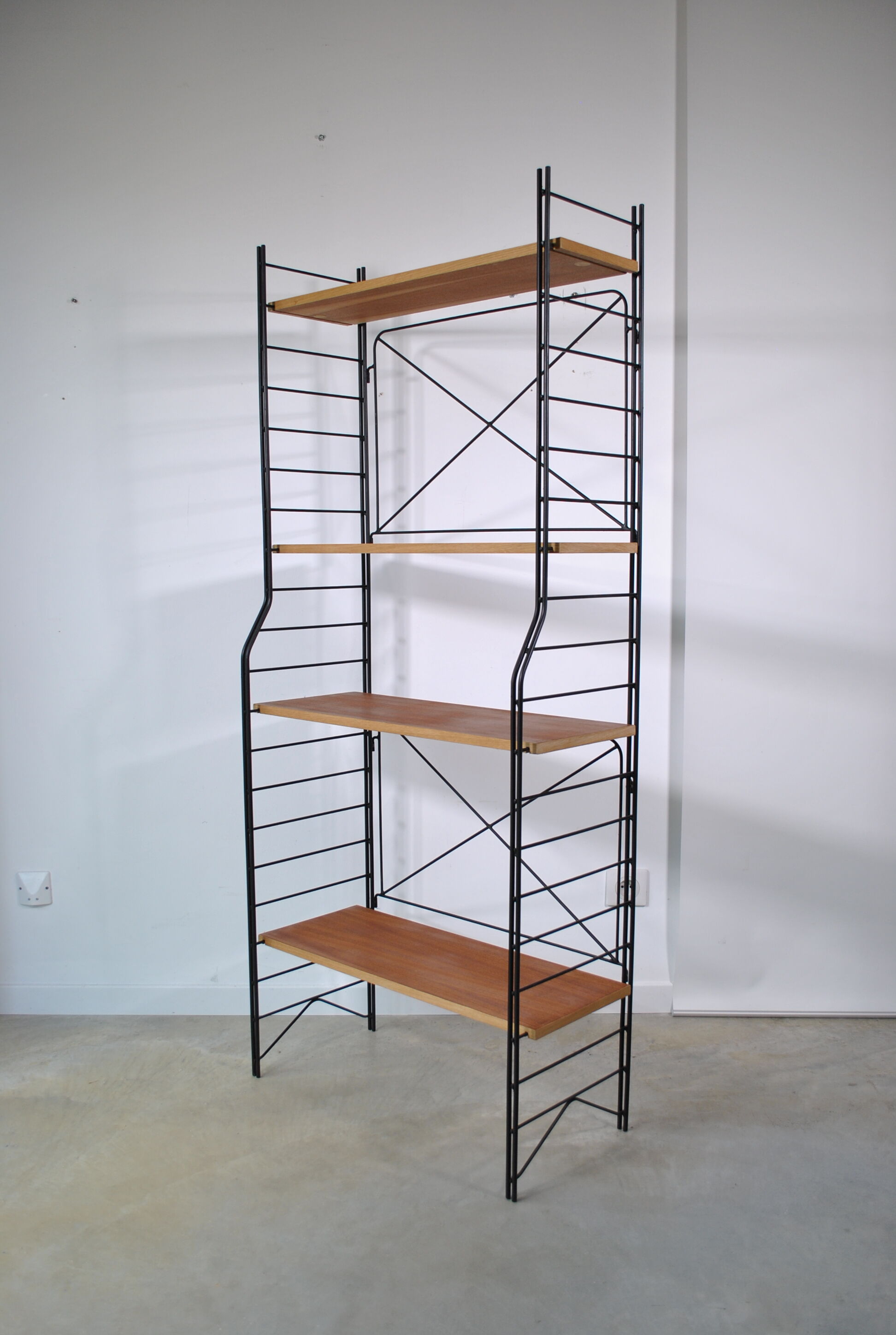 Library shelves 1960