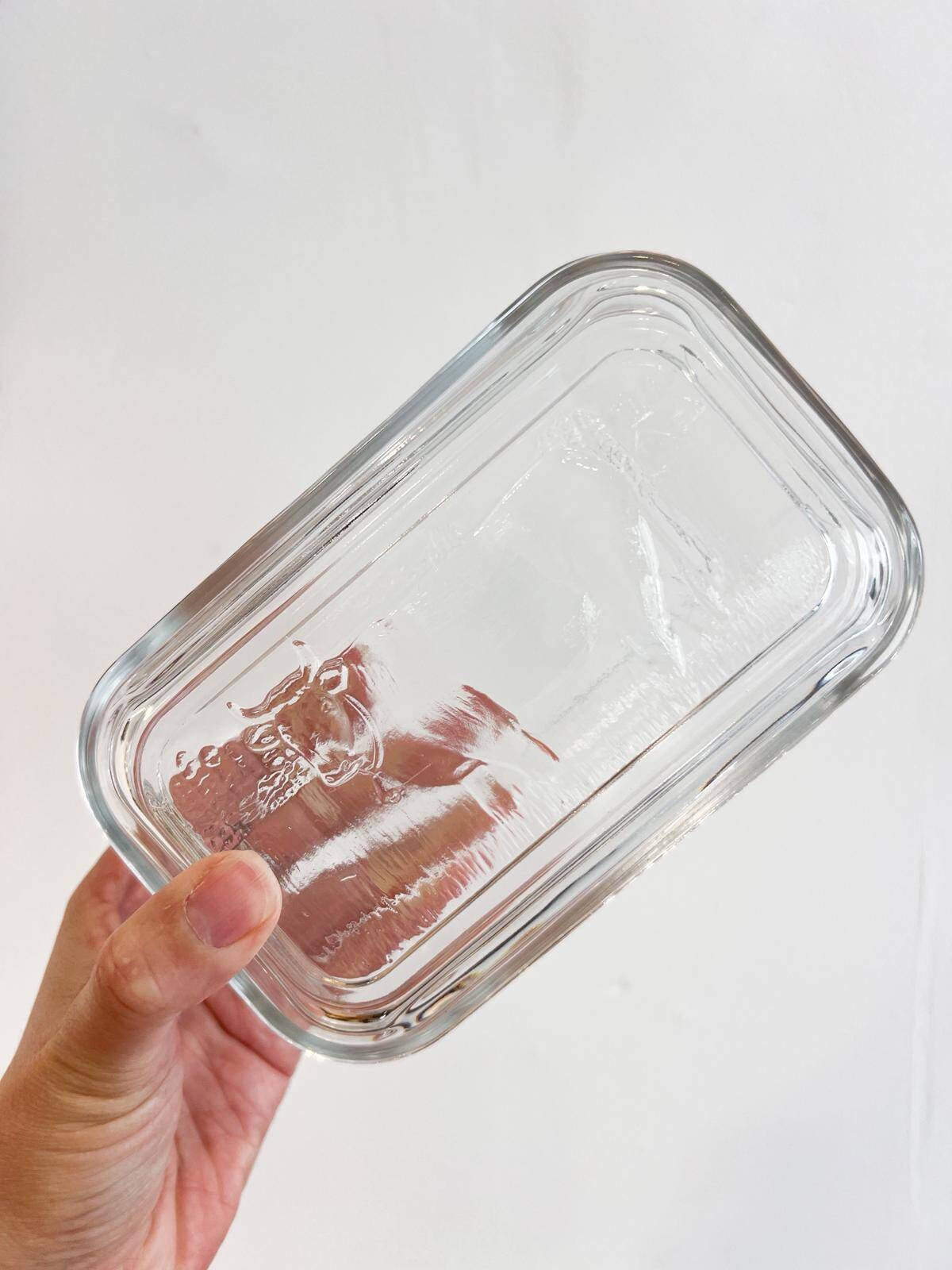 Vintage Duralex butter dish