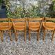 4 chaises bistrot vintage Luterma 1940