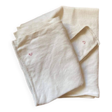 Pair hemp tea towels nineteenth.