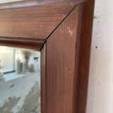 Late 19th XL wooden mirror