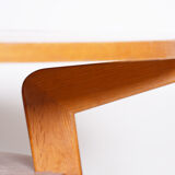 Small Mid Century Table, Made in Czechia, 1950s, Original Condition, Oak