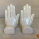 Pair of O-hand bookends