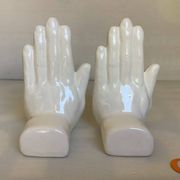 Pair of O-hand bookends