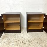 Pair of vintage 1970s bedside tables.