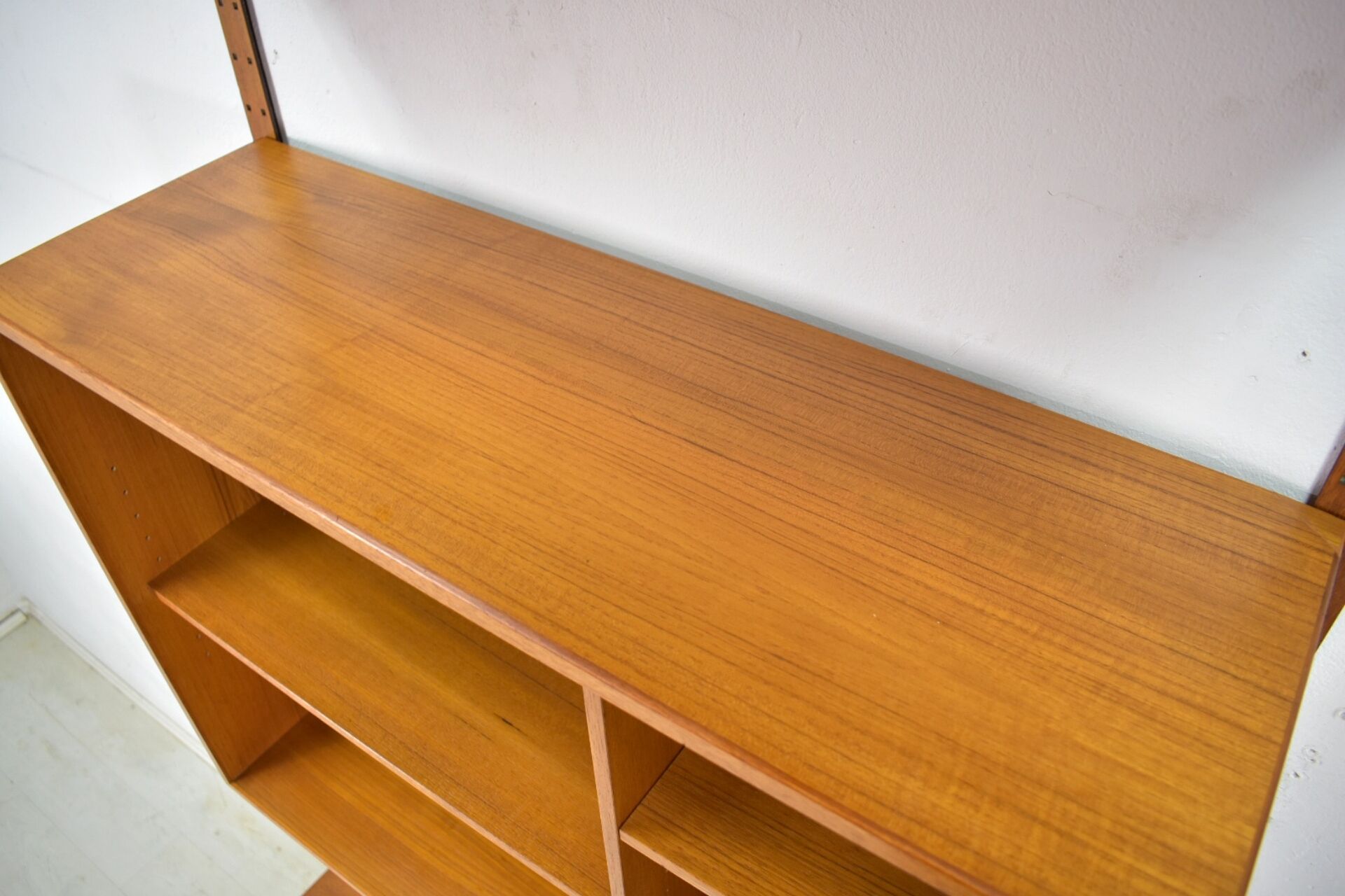 Teak modular shelving unit by HG Furniture 1960s Danish Vintage