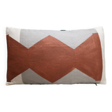 Graphic linen cushion 30x50cm.