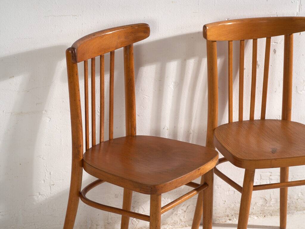 Antique bentwood chairs TON – Czechoslovakia, circa 1960 #9 – Set of 2 pieces