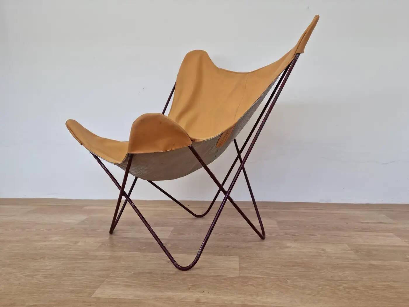 Vintage midcentury BKF Hardoy butterfly chair, 1970s