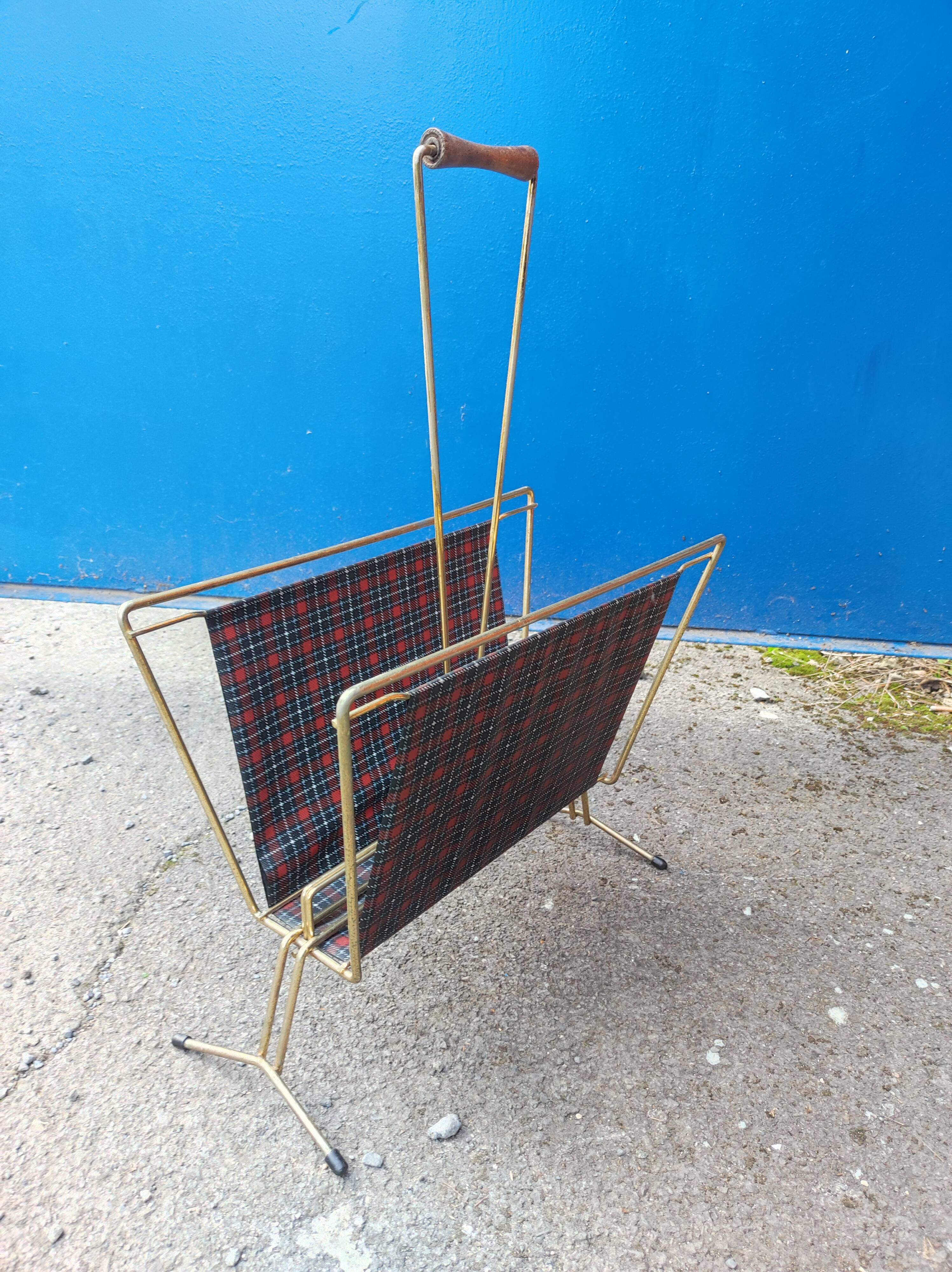 Magazine holder gilded steel file imitation vintage shelled patterns