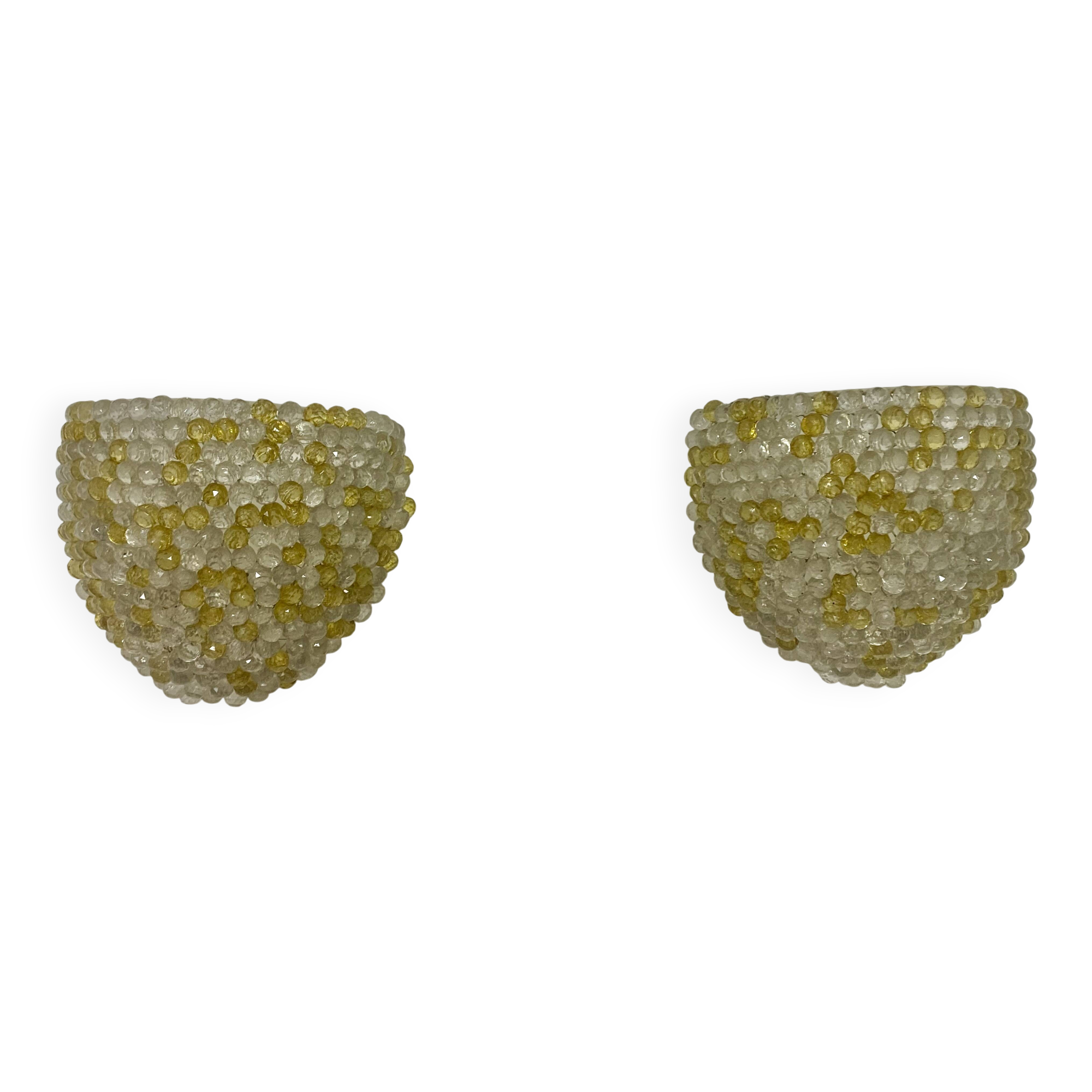 Paire d’appliques murales vintage – Années 70