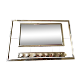 Vintage earthenware mirror