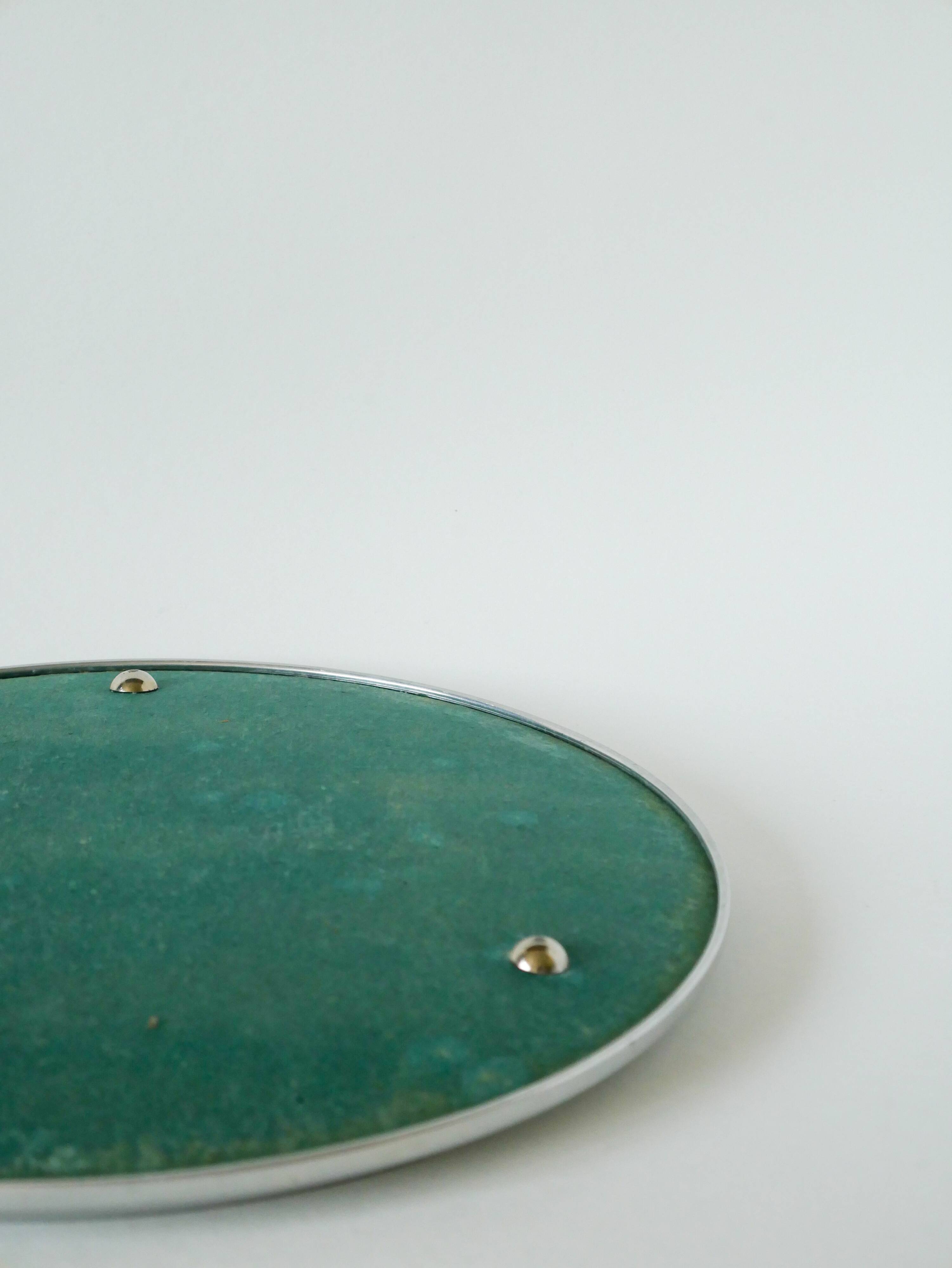 Metal mirror tray, Art Deco, 1930