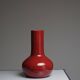Large red ceramic vase, robert picault, 1960s