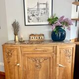 Buffet art déco en chêne massif