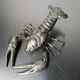 Lobster jewellery box, silver plated, Italy, 1950s