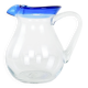 Glass jug, Italian design, 1970s, manufactured in Italy