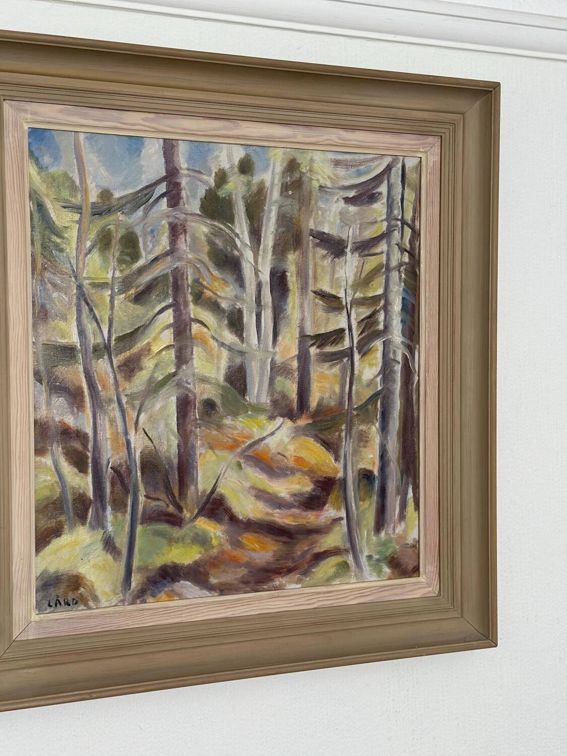 Original Swedish Oil on Canvas – “Forest” by Gottfrid Lård