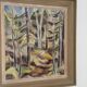 Huile sur toile originale – « Forêt » par Gottfrid Lård