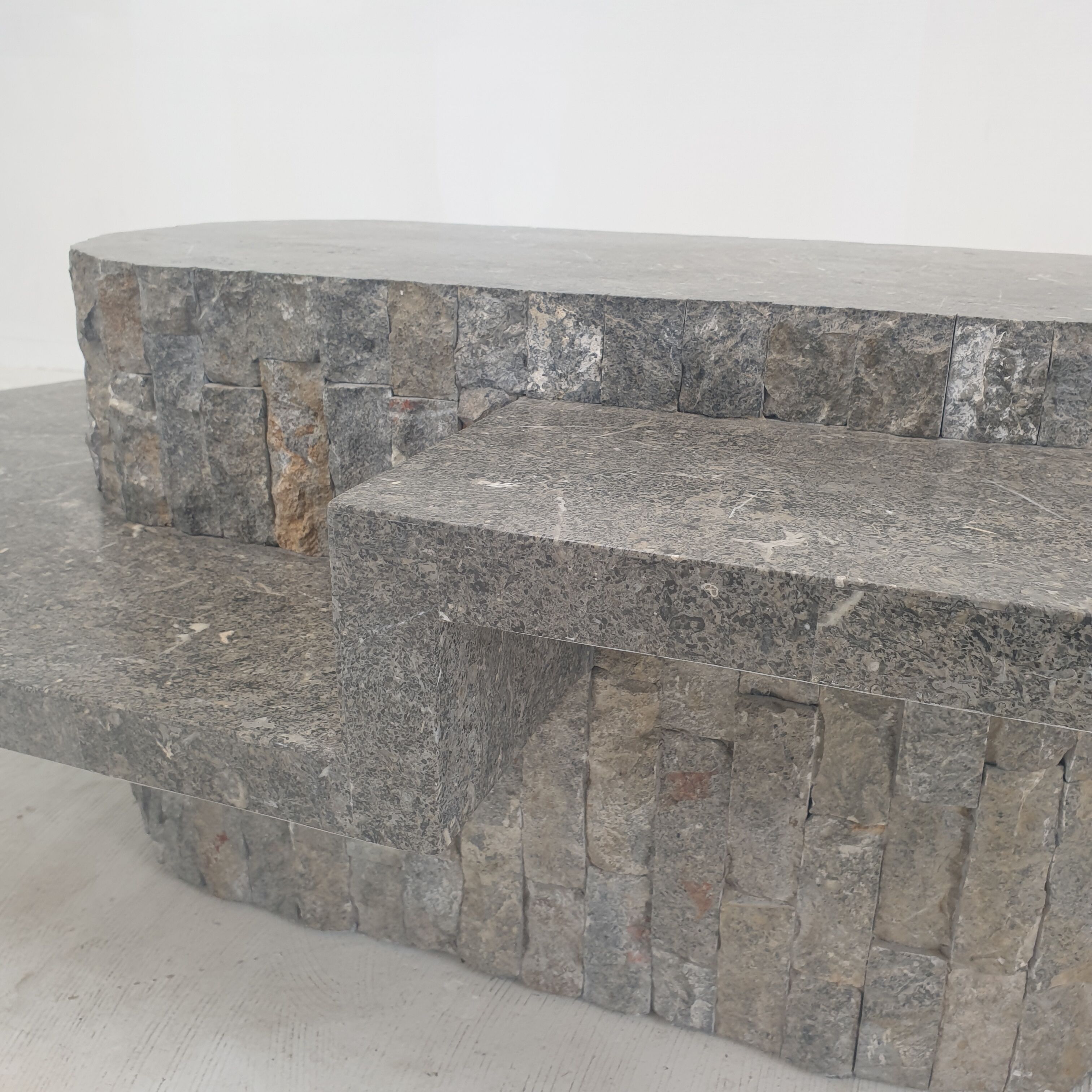 Magnussen Ponte Mactan Stone or fossil stone coffee table, 1980s