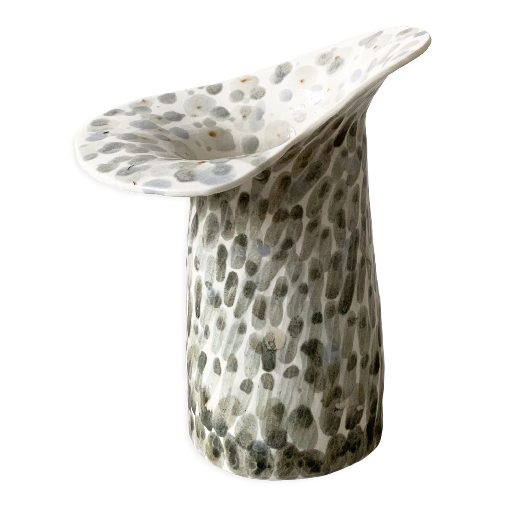 Organic porcelain vase