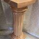 Elegant Metal Stucco Lacquered Pedestal Column with Doric Capital