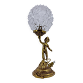 Vintage cherub lamp