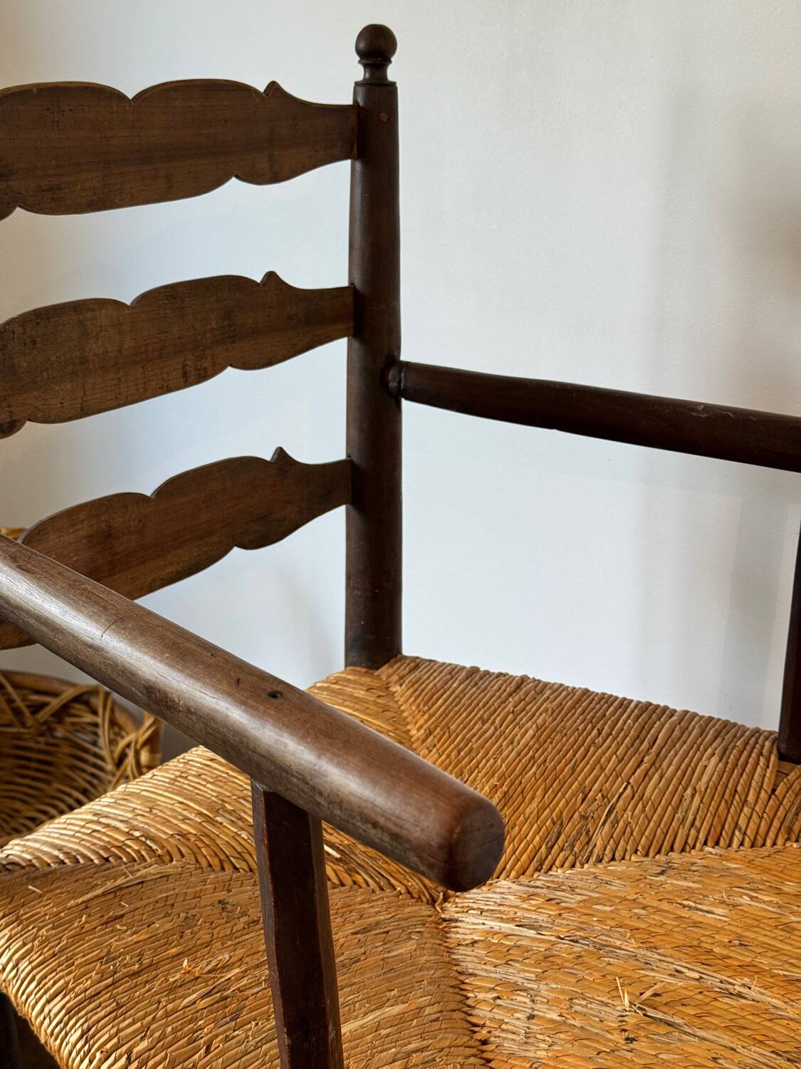 Antique 19th-century country armchair