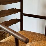 Antique 19th-century country armchair