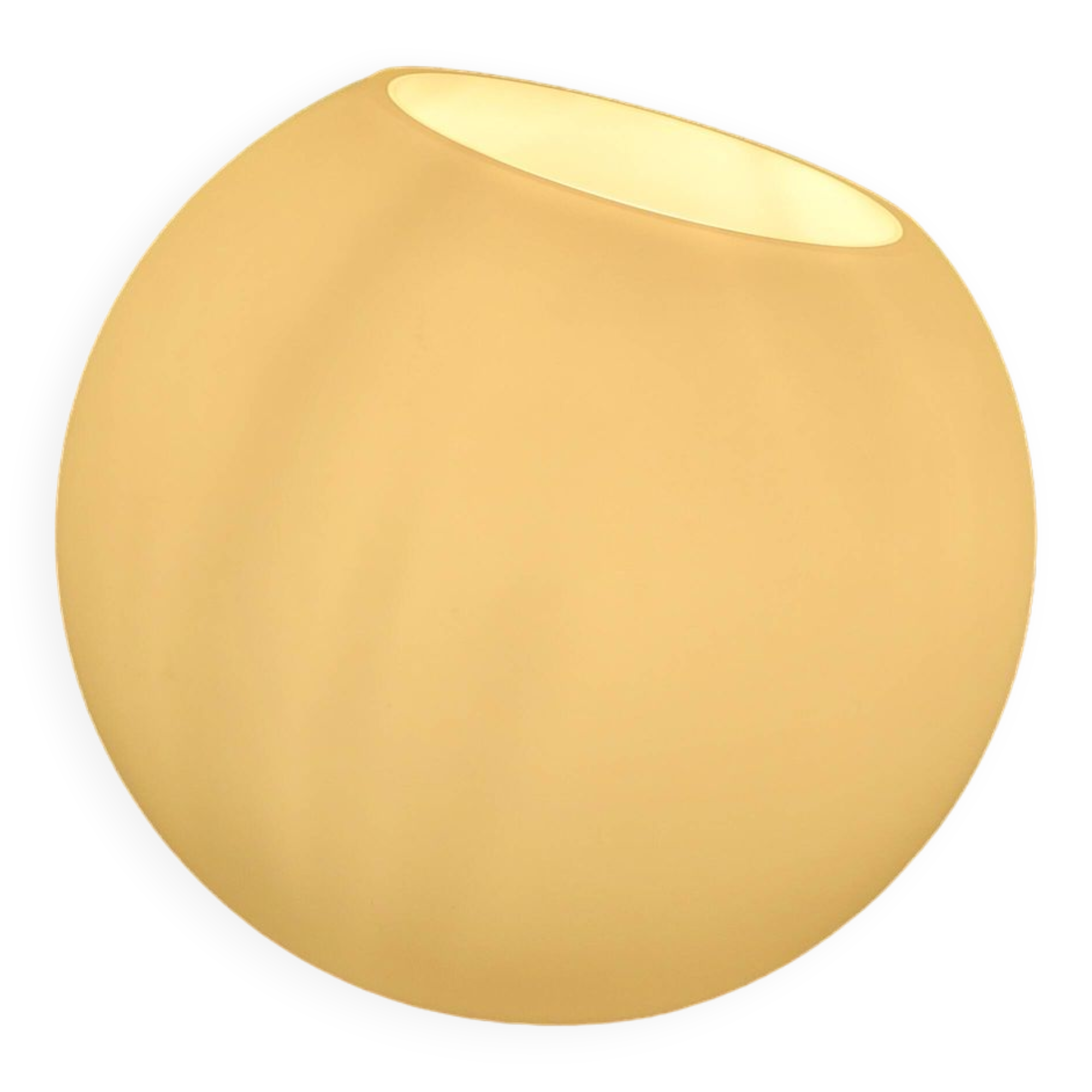 Lampe en opaline blanche 1980