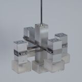 Italian cube pendant by Gaetano Sciolari, 1970s