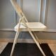 Duo de chaises pliantes en acier années 1980