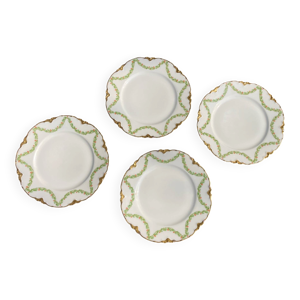 Lot 4 assiettes dessert - limoges