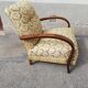 Chair 50s green floral fabric