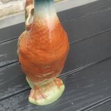 Pichet zoomorphe canard barbotine, saint-clément