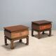 "Fior di Loto" bedside tables by Luciano Frigerio