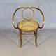 Le Corbusier armchair by Fischel 1890 caned, not Thonet.