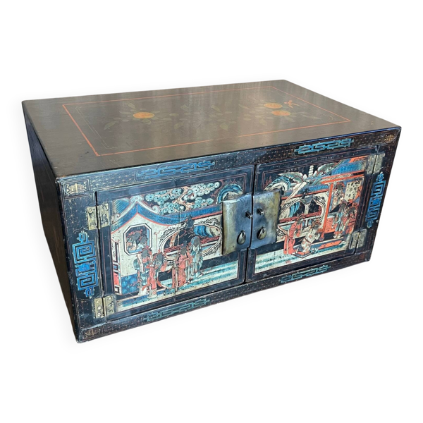 Coffre ancien chinois 2 portes