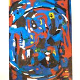 Abstrait bleu