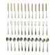 Ercuis, dessert cutlery, fruit and cheese, 36 art deco pieces