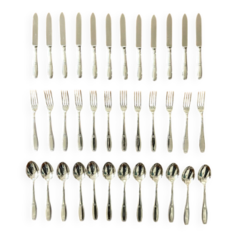 Ercuis, dessert cutlery, fruit and cheese, 36 art deco pieces