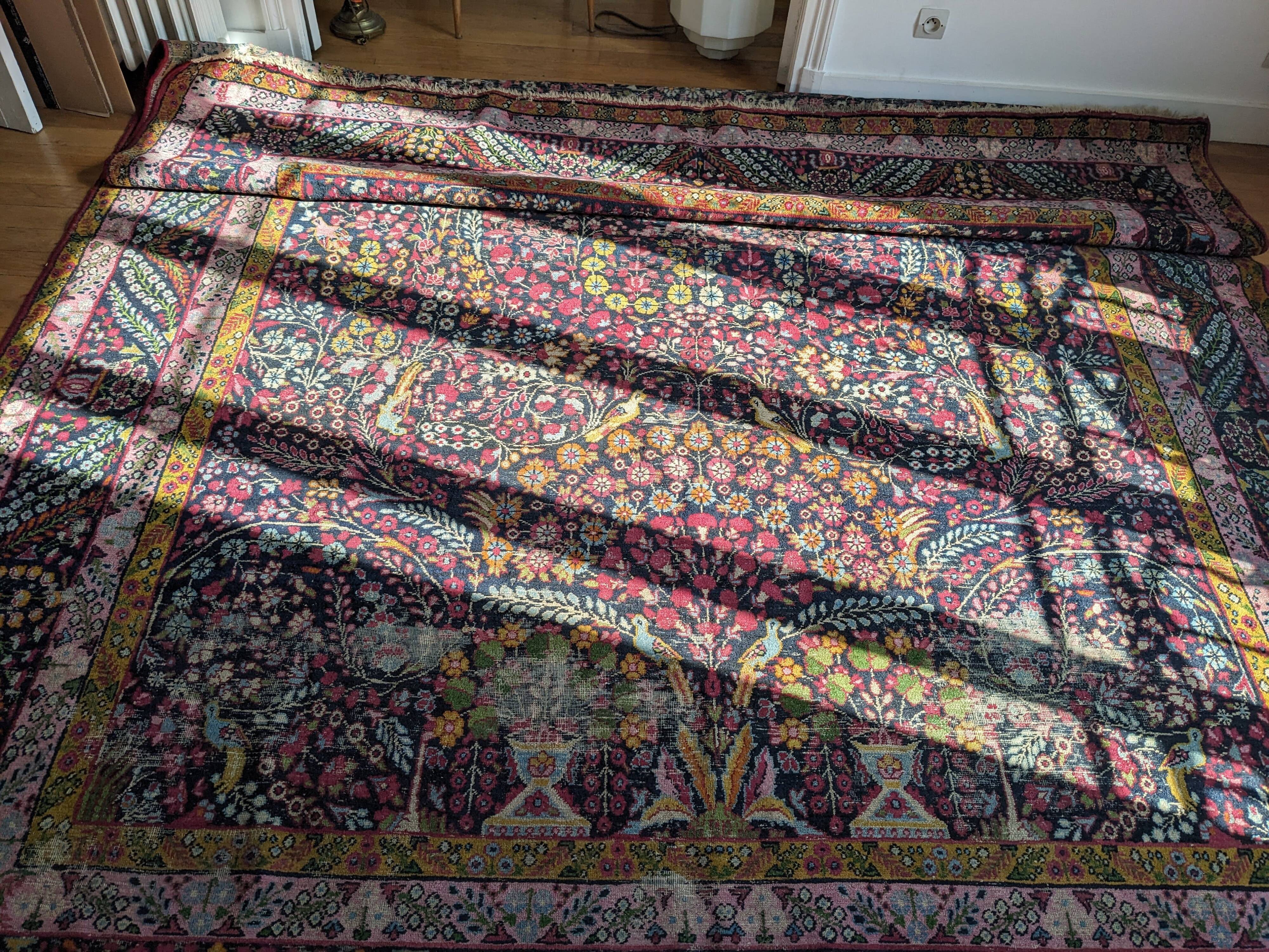 Tabriz carpet, north-west of Iran around 1970.