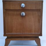 60s designer wooden bedside table