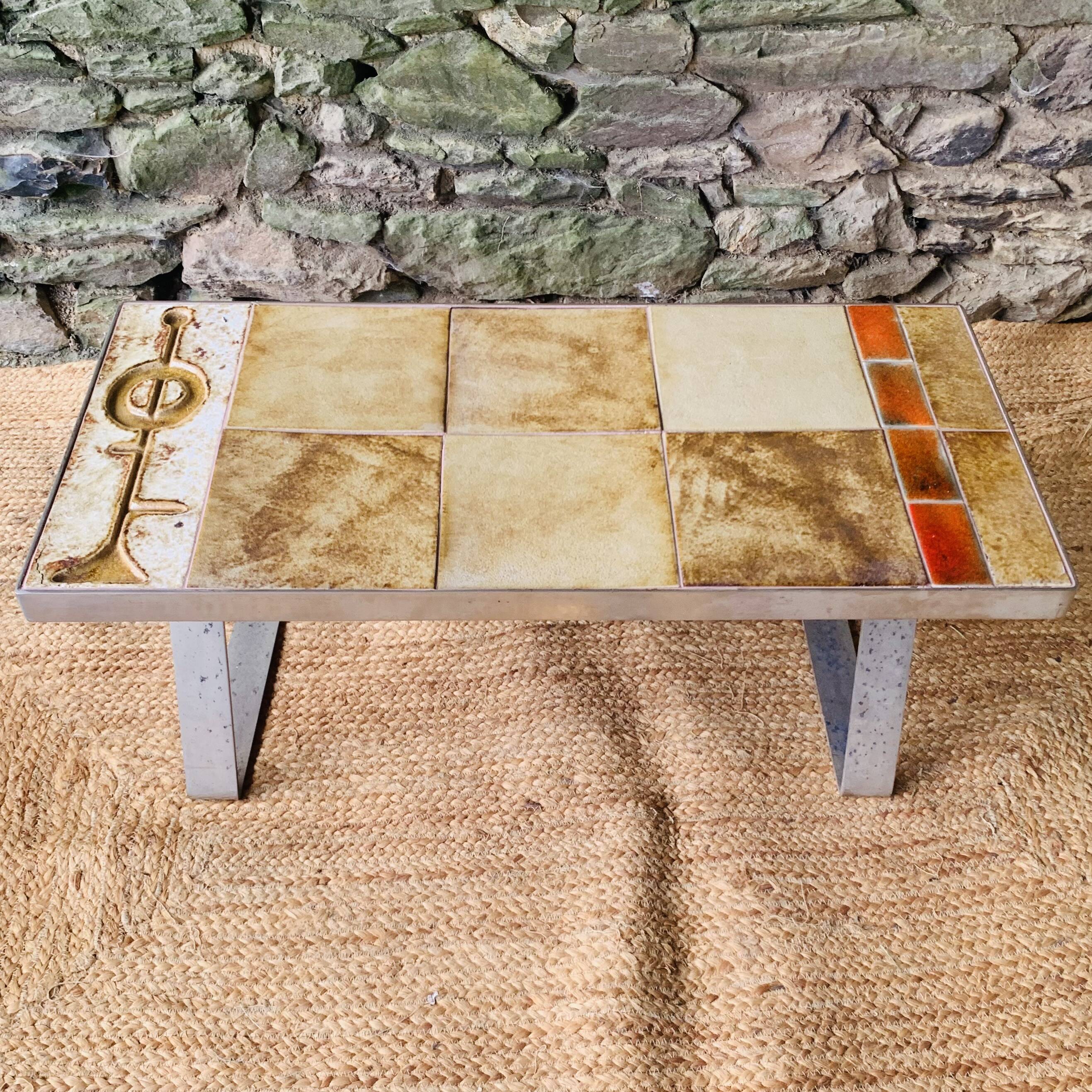Vintage ceramic coffee table – 1970s