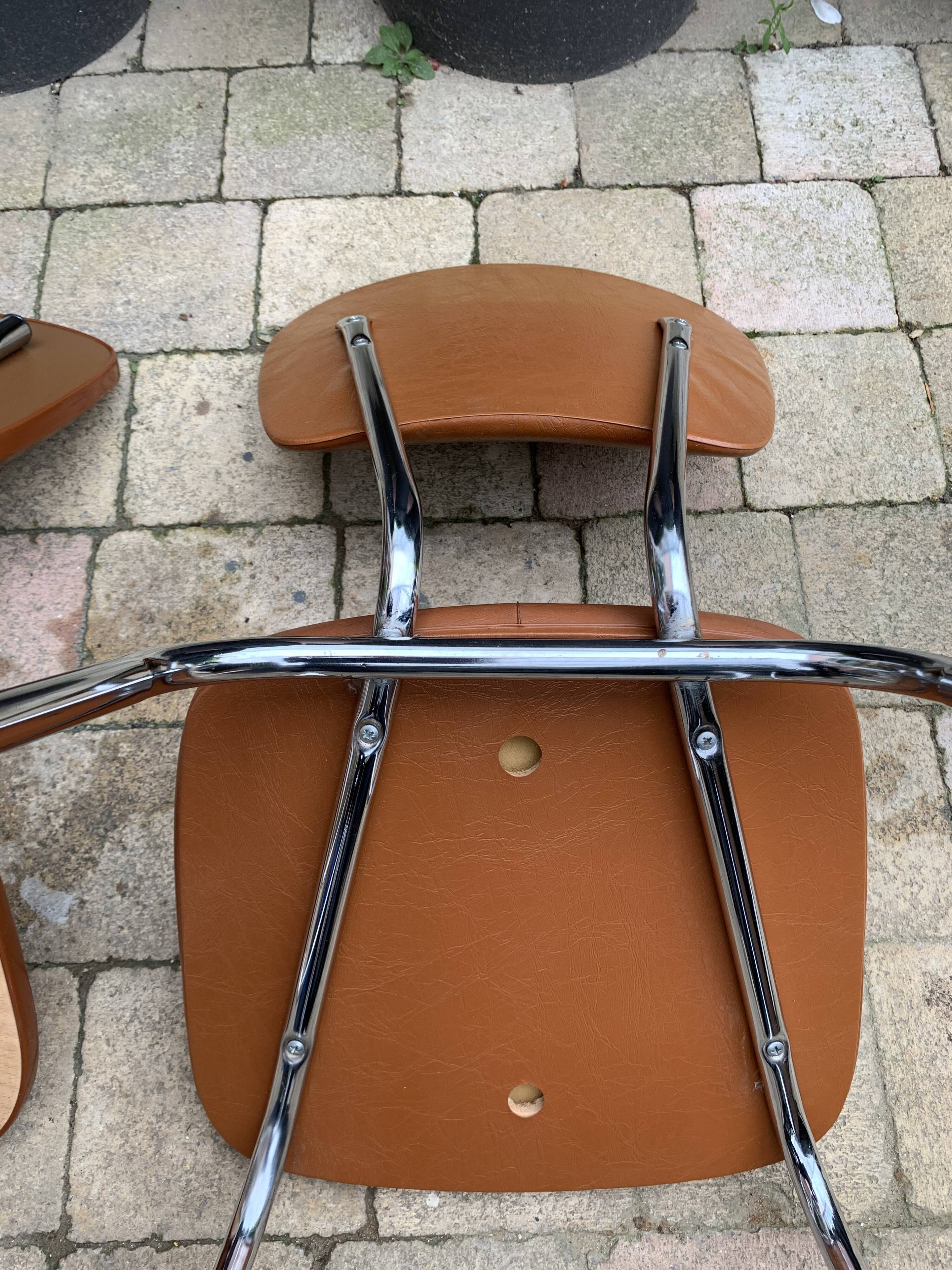 Skai chairs and vintage chrome