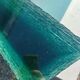Solid glass desk, 1990s