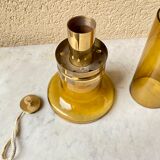 Oil lamp blown glass Hans Agne Jakobsson edition Markaryd Sweden 50s/60s